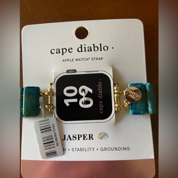 Cape Diablo Jade Serenity Strength Apple Watch Band - Size L - Picture 4 of 7